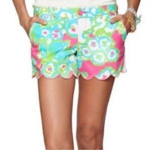 Lilly Pulitzer Buttercup Shorts A Delicacy Size 4 EUC